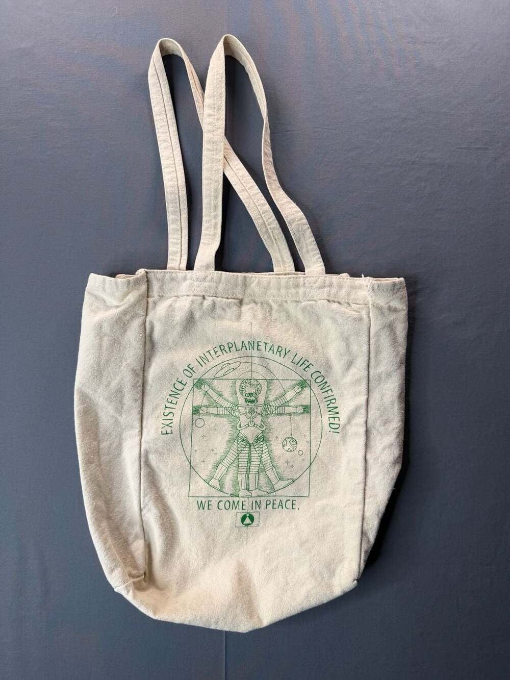 Rare 1996 Los Angeles Comic Book ScienceFiction Convention Tote Bag Mars Attacks